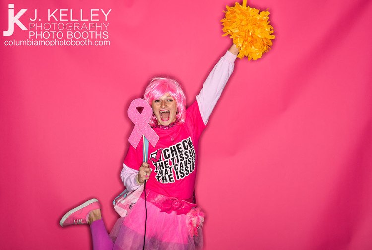 Columbia Mo Photo booth for breast cancer fundraiser